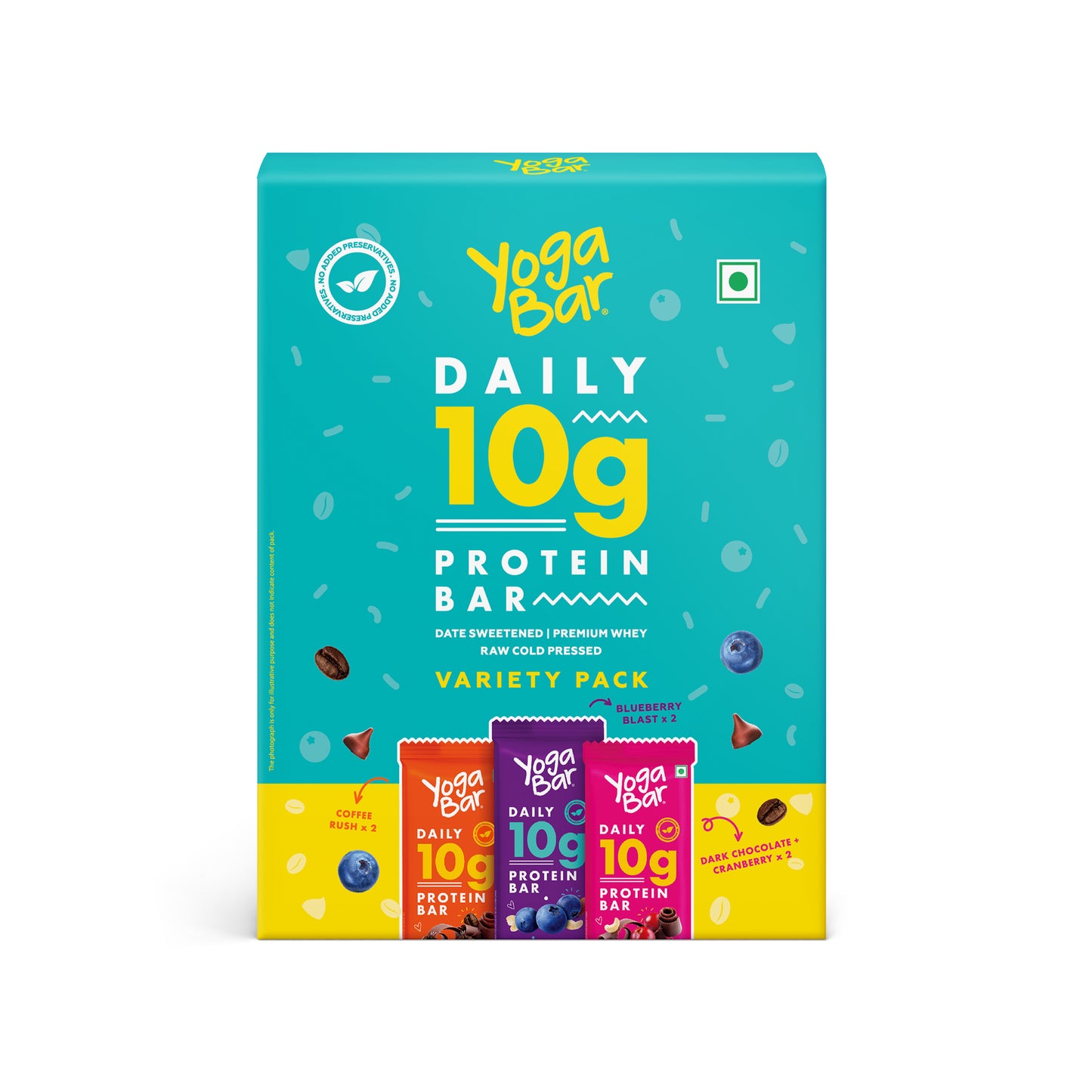 Variety Pack 10g Protein Bar Box (Pack of 6) 300g