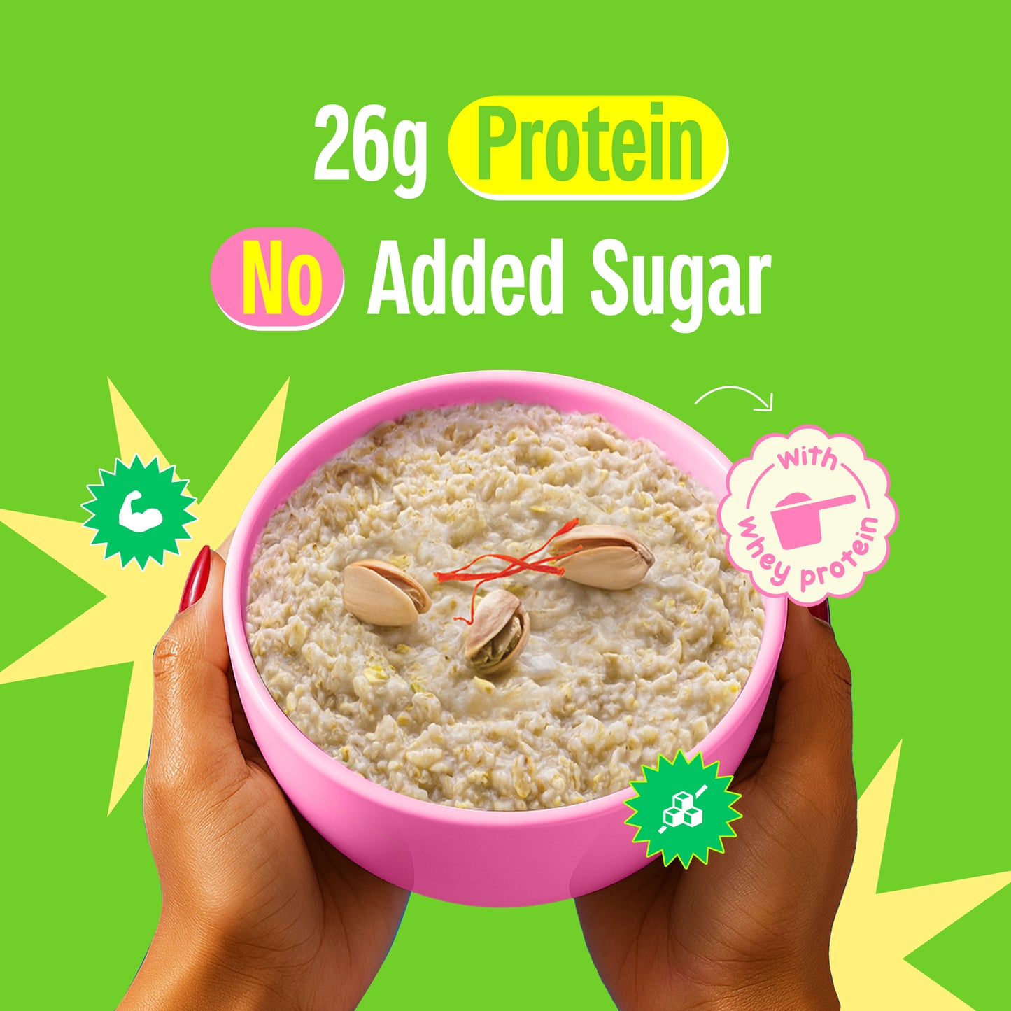 26g High Protein Oats Kesar Pista Kulfi