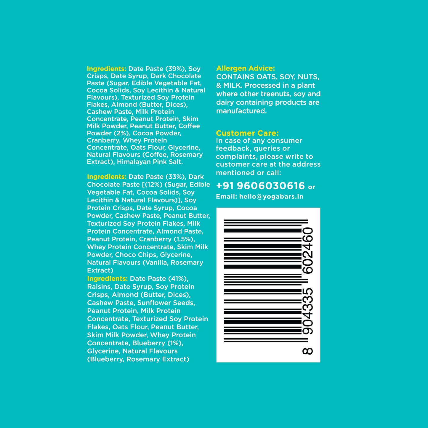 Variety Pack 10g Protein Bar Box (Pack of 6) 300g