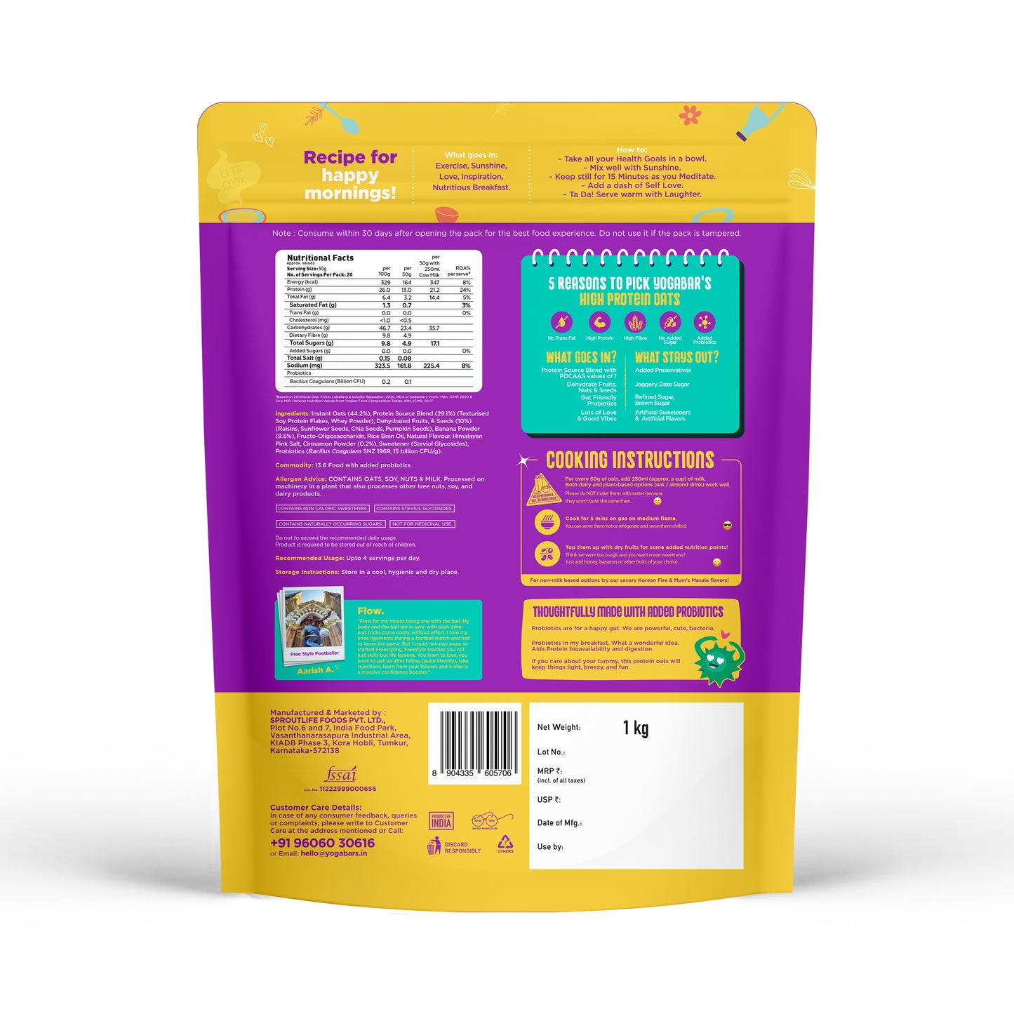 26g High Protein Oats Banana Crème