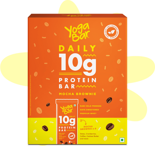 Mocha Brownie 10g Protein Bar Box (Pack of 6)
