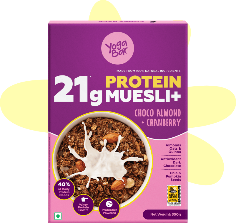21g Protein Muesli Choco Almond 350g – Yoga Bars
