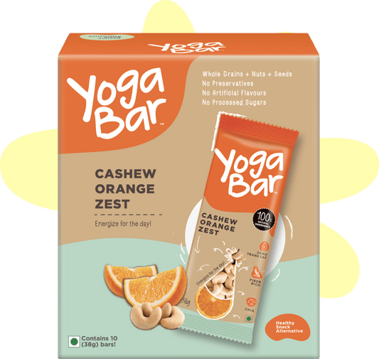 Cashew Orange Energy Bars (Pack of 10)