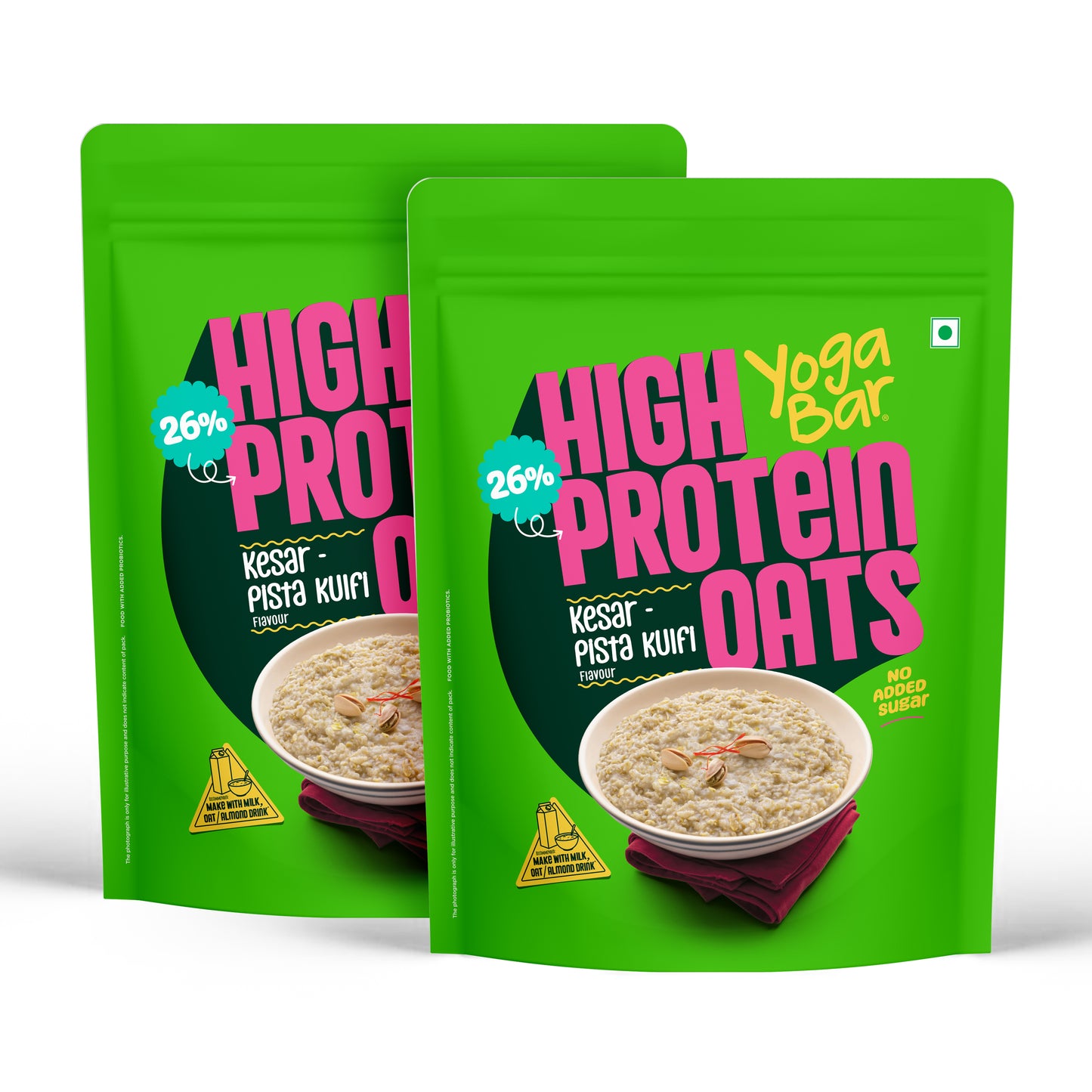 26g High Protein Oats Kesar Pista Kulfi