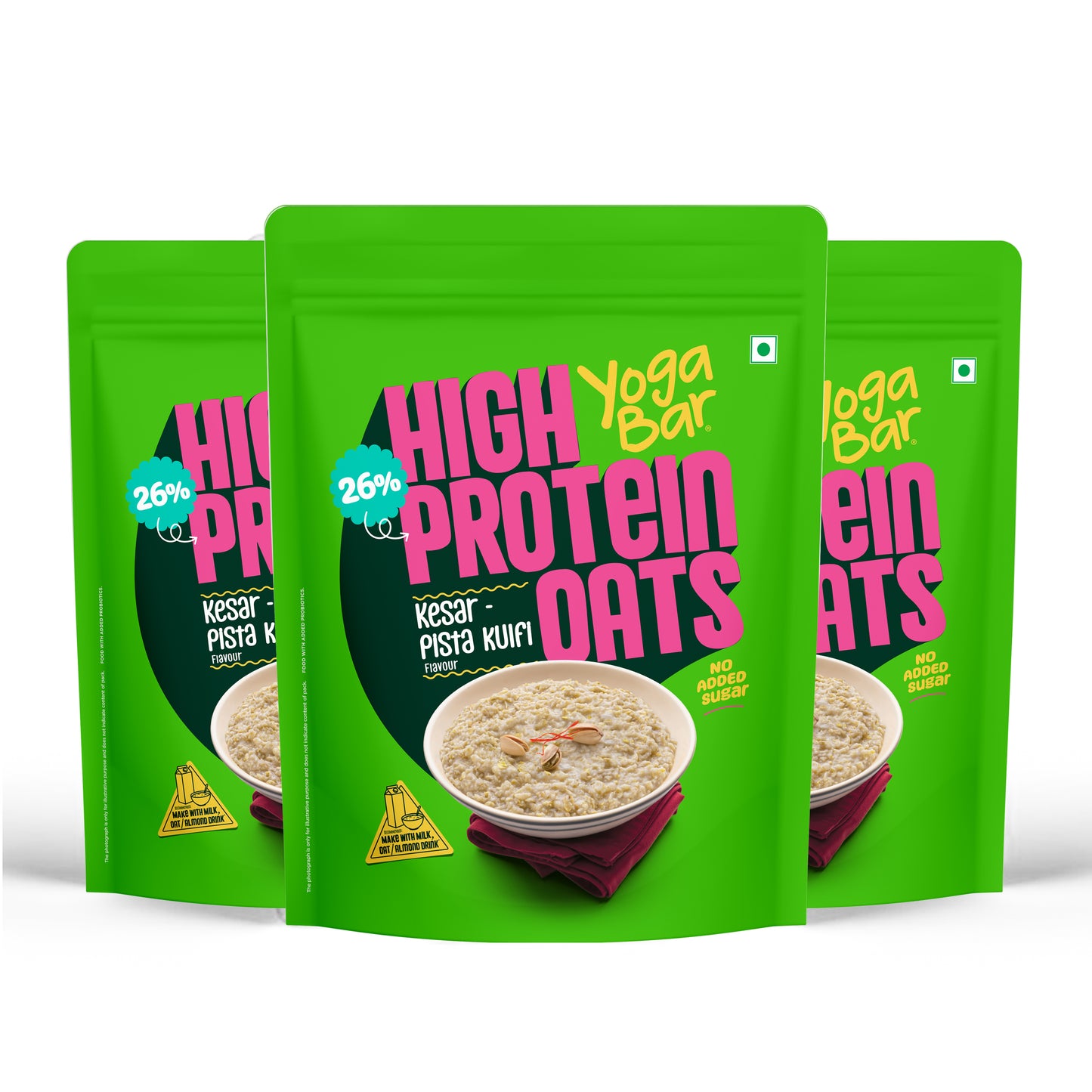 26g High Protein Oats Kesar Pista Kulfi