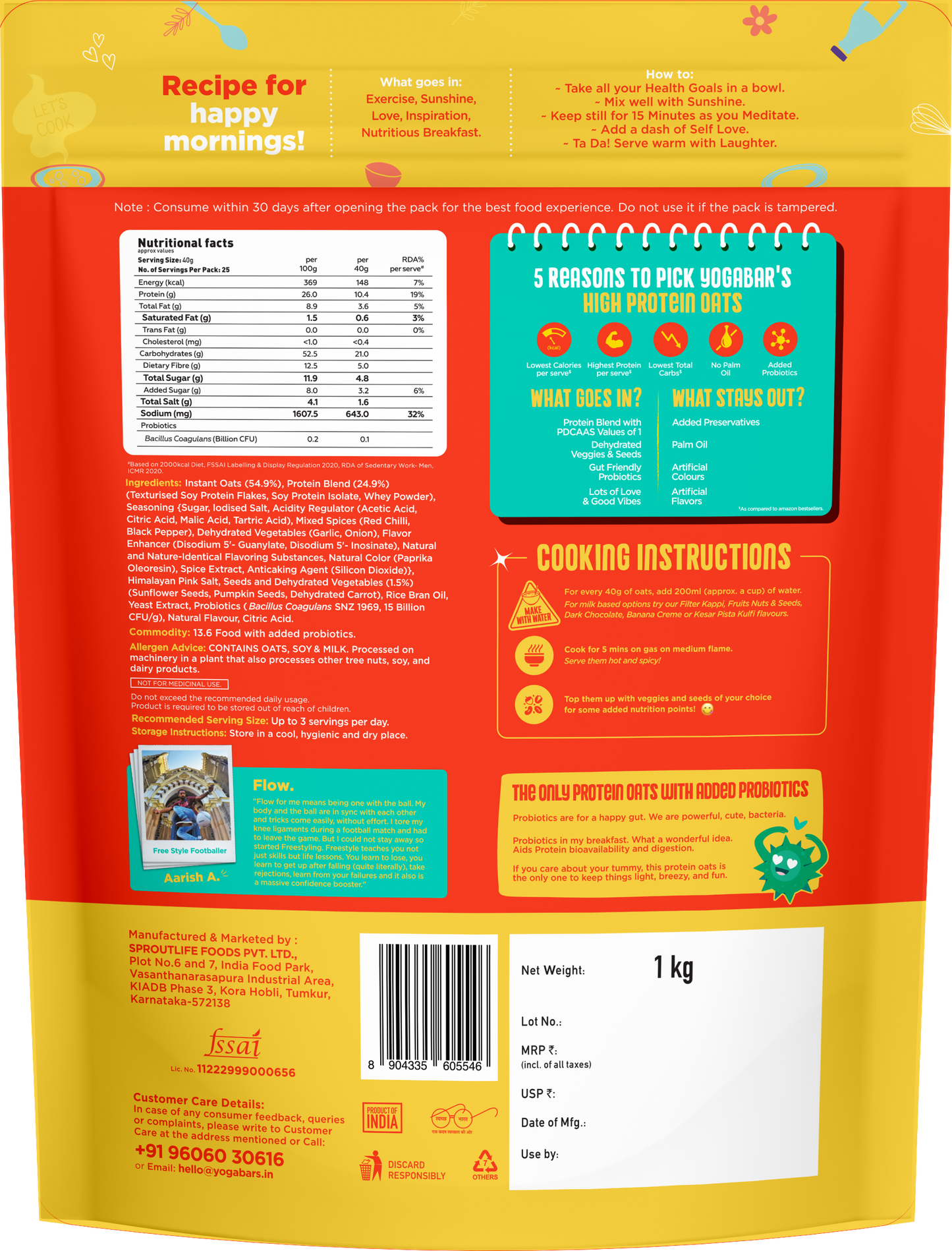 26g High Protein Oats Korean Fire