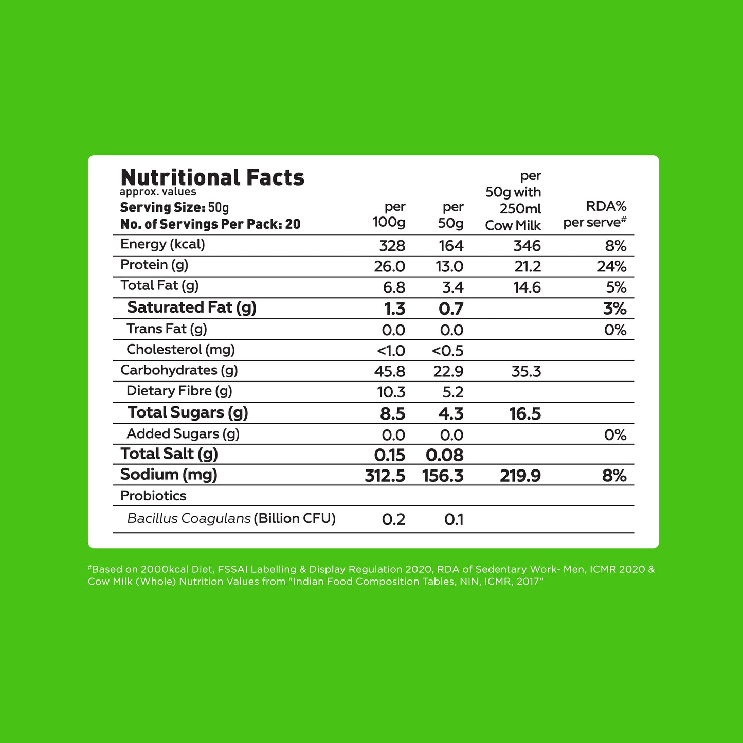 26g High Protein Oats Kesar Pista Kulfi