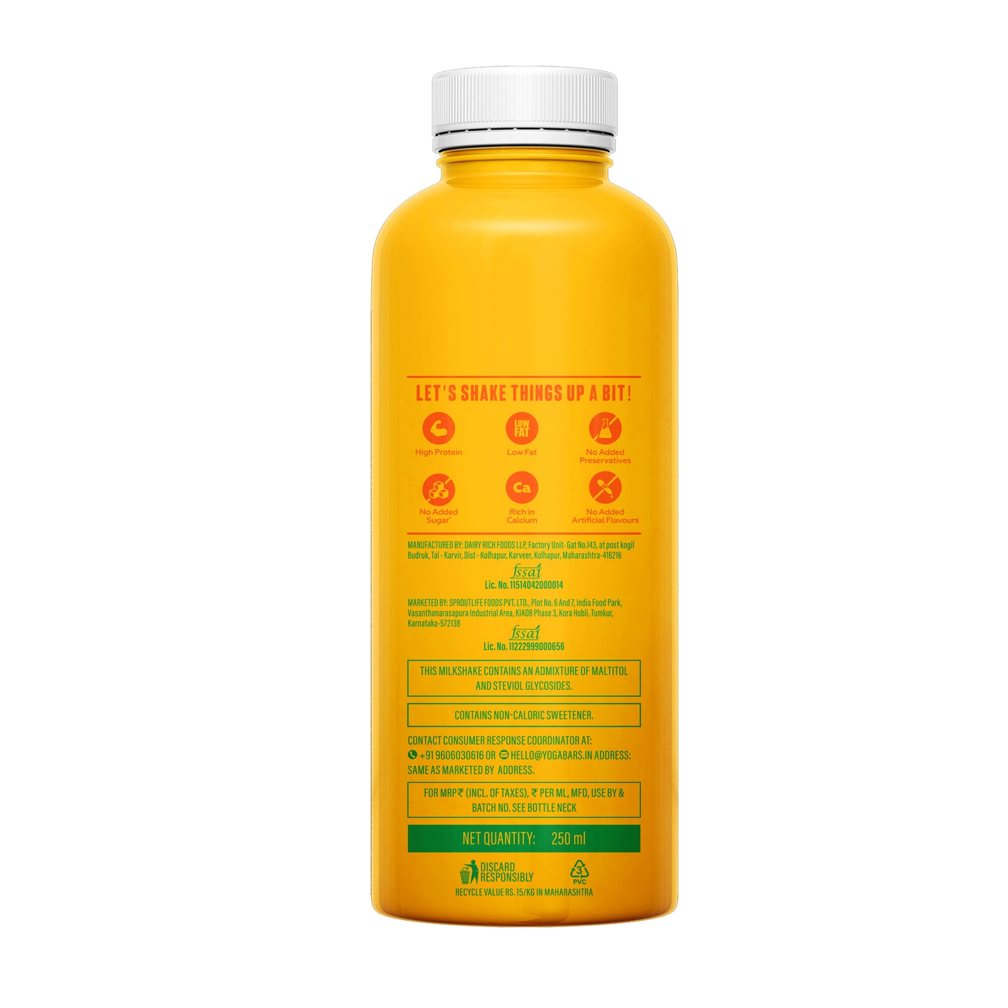 26g Protein Shake Mango Rizz - Pack of 24 - 250ml/bottle