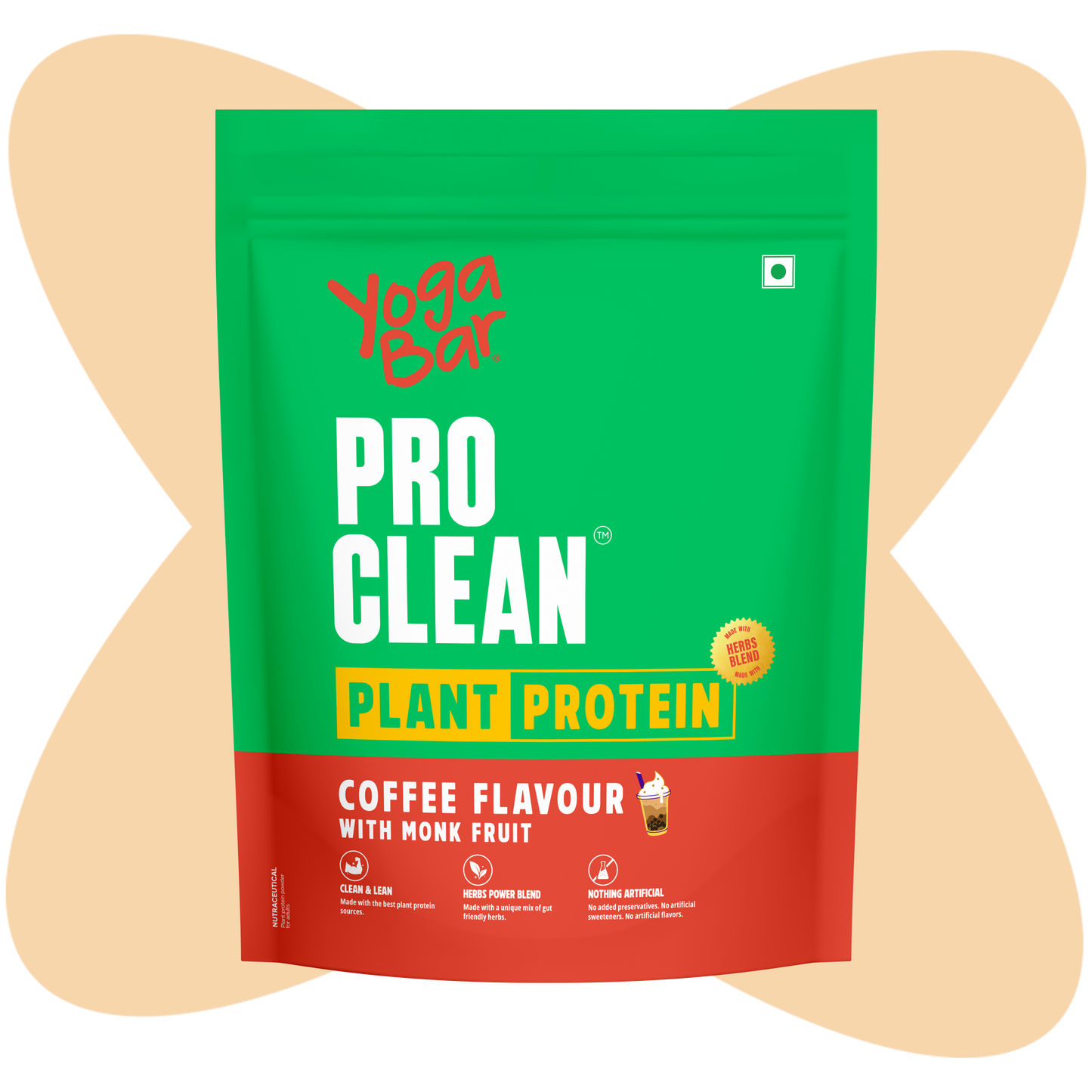 ProClean Plant Protein with Monk Fruit (Coffee) 500g