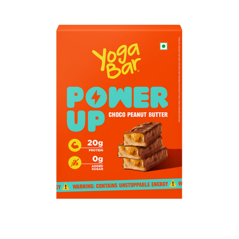 Power Up Choco Peanut Butter 20g Protein Bars - Pack of 5