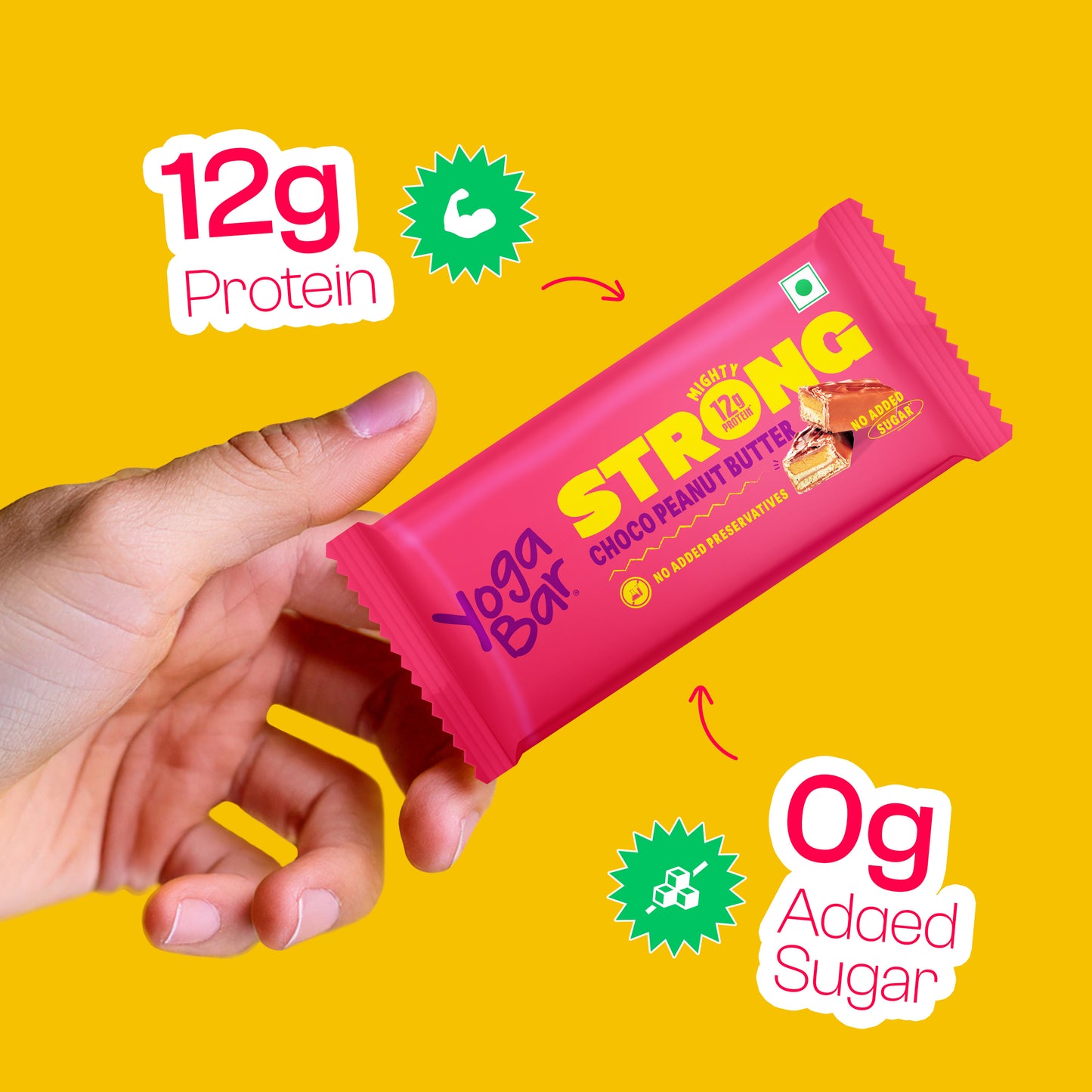 Strong 12g Protein Bar - Choco Peanut - Pack of 6