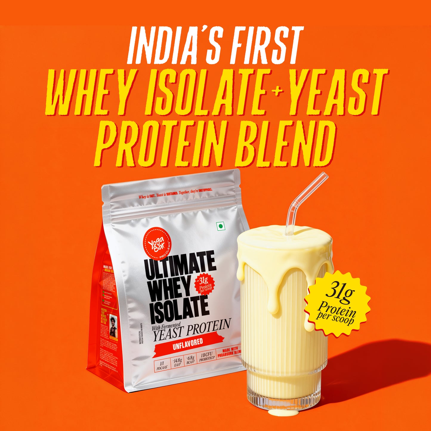 Ultimate Whey Isolate with Fermented Yeast Protein - Unflavoured - 500gm
