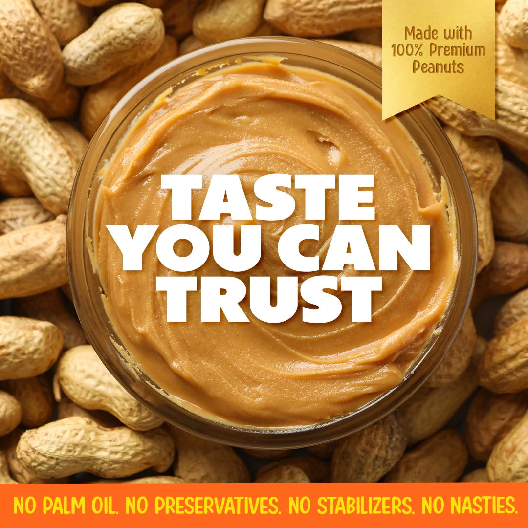 Creamy 100% Unsweetened Peanut Butter 400g