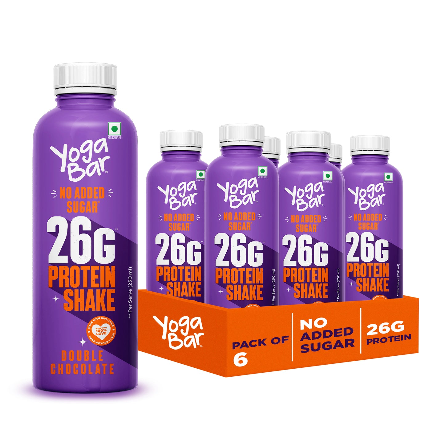 26g Protein Shake Double Chocolate 250ml/bottle