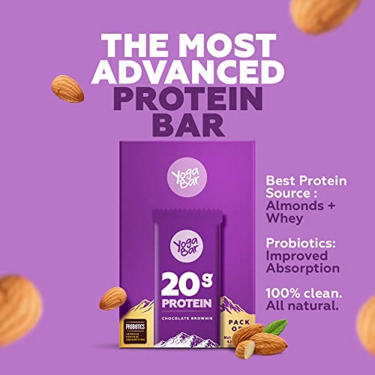 Chocolate Brownie 20g Protein Bar (Pack of 6) – Yoga Bars