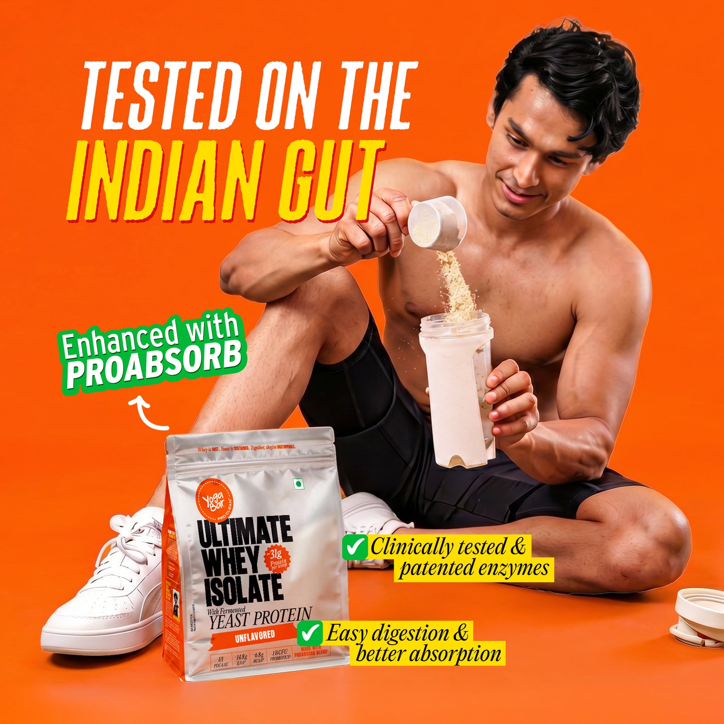 Ultimate Whey Isolate with Fermented Yeast Protein - Unflavoured - 500gm