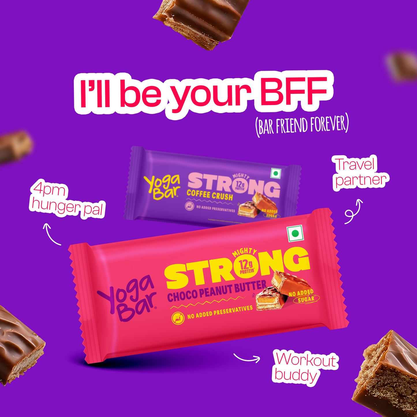 Strong 12g Protein Bar - Choco Peanut - Pack of 6