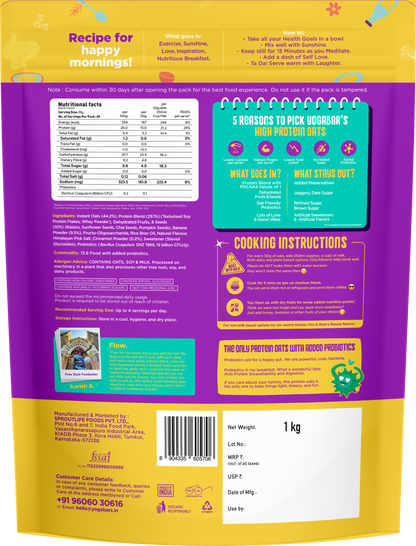 26g High Protein Oats Banana Crème