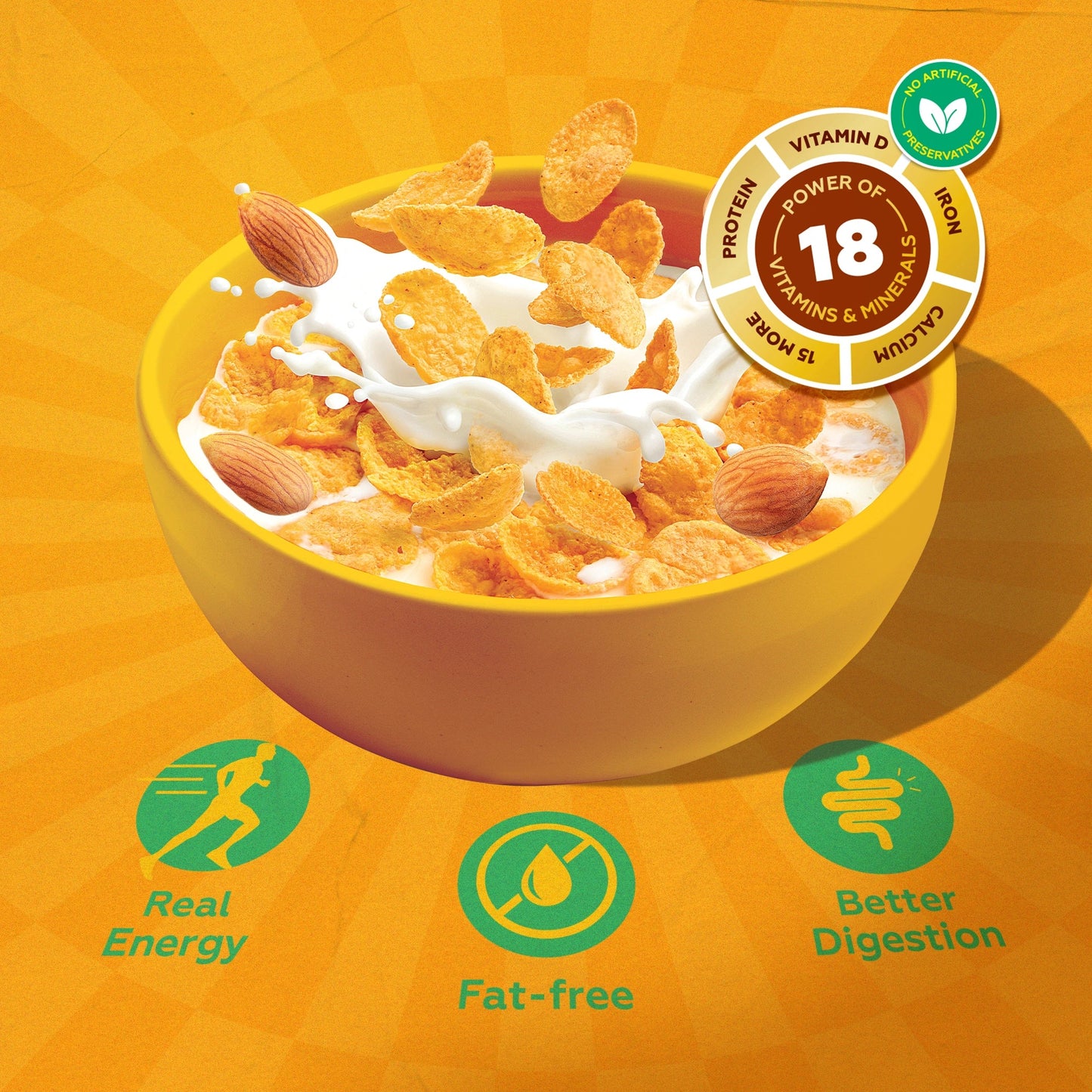 Corn Flakes Honey Almond 250g