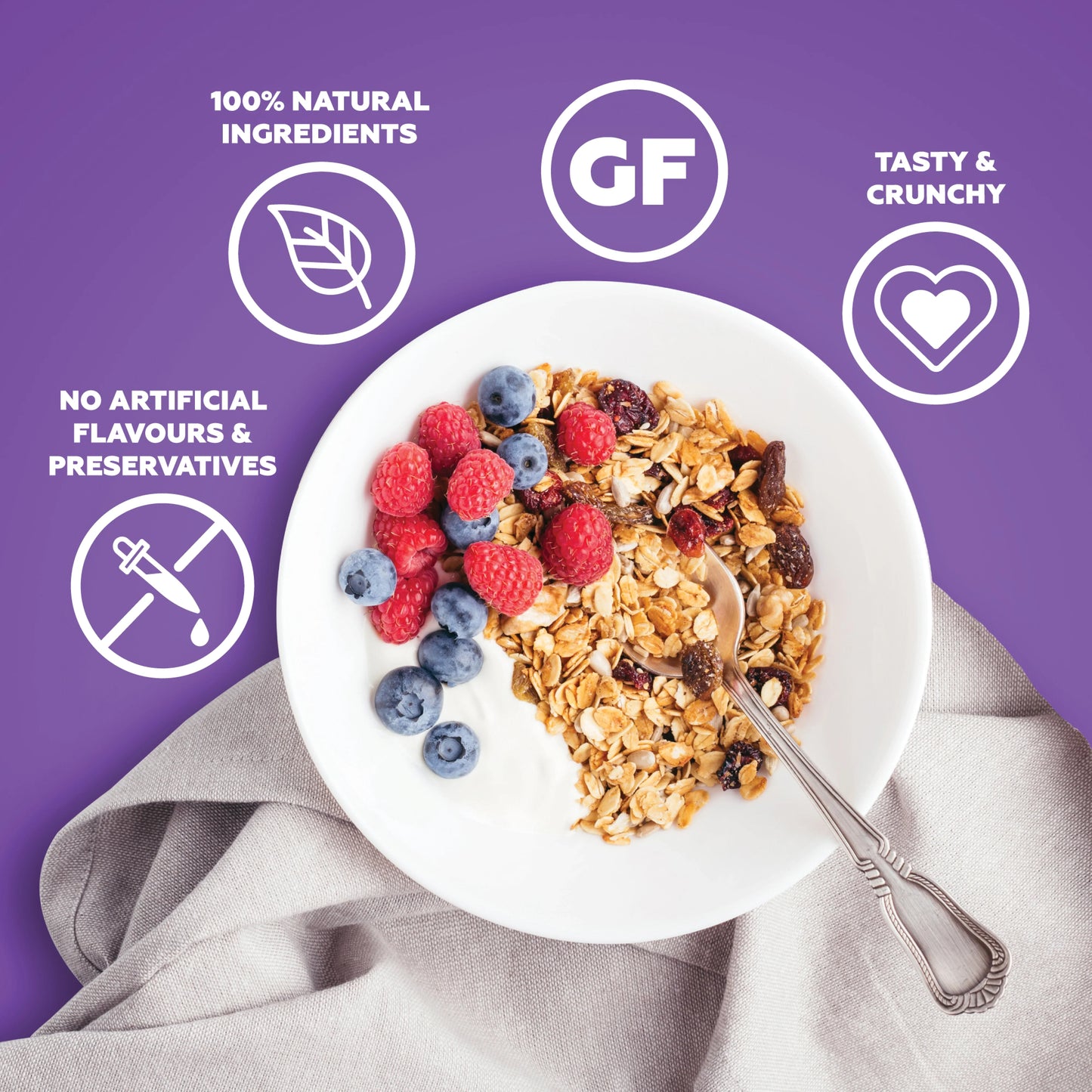 Dark Chocolate & Cranberry Muesli 400g
