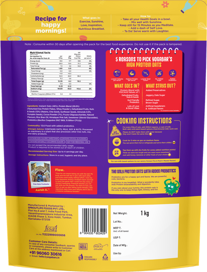 26g High Protein Oats Dark Chocolate