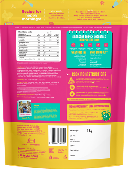 26g High Protein Oats Fruit & Nut