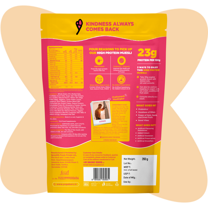 High Protein Muesli Fruits, Nuts & Seeds 350g