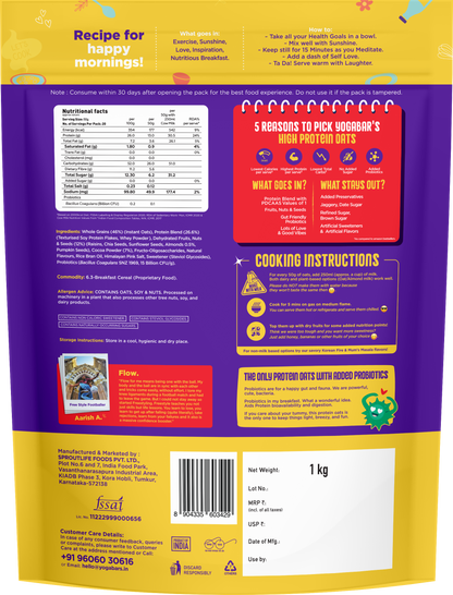 26g High Protein Oats Bestseller Combo 3kg