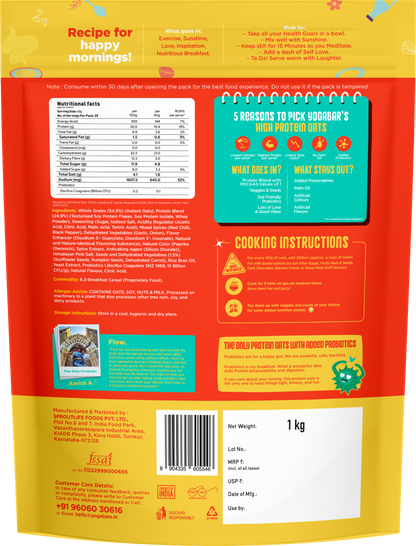 26g High Protein Oats Korean Fire & Mum's Masala