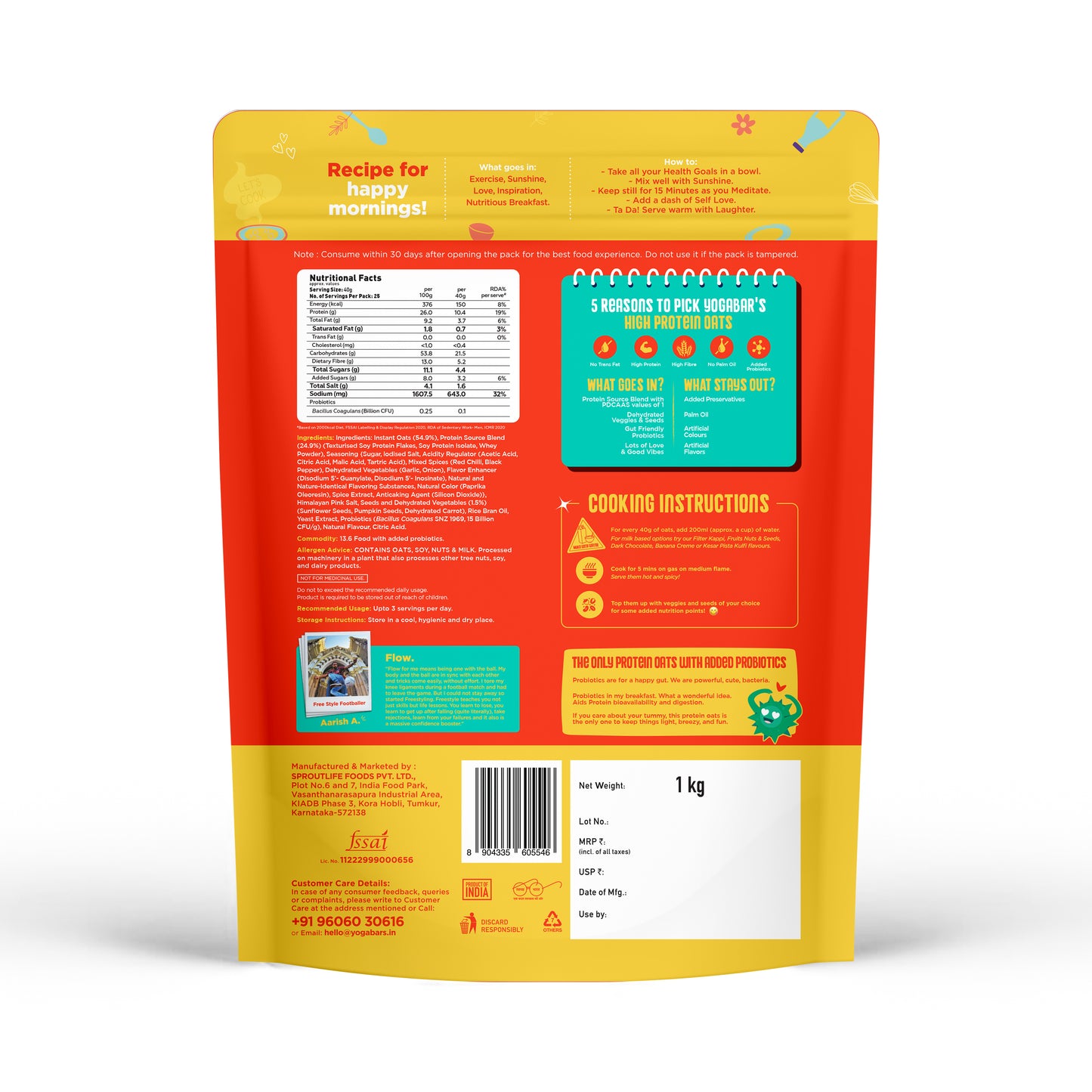 26g High Protein Oats Bestseller Combo 3kg