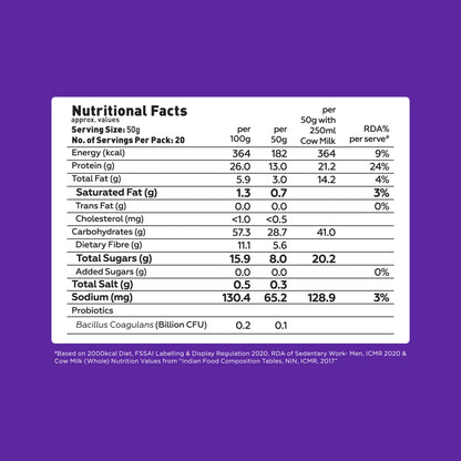 26g High Protein Oats Dark Chocolate