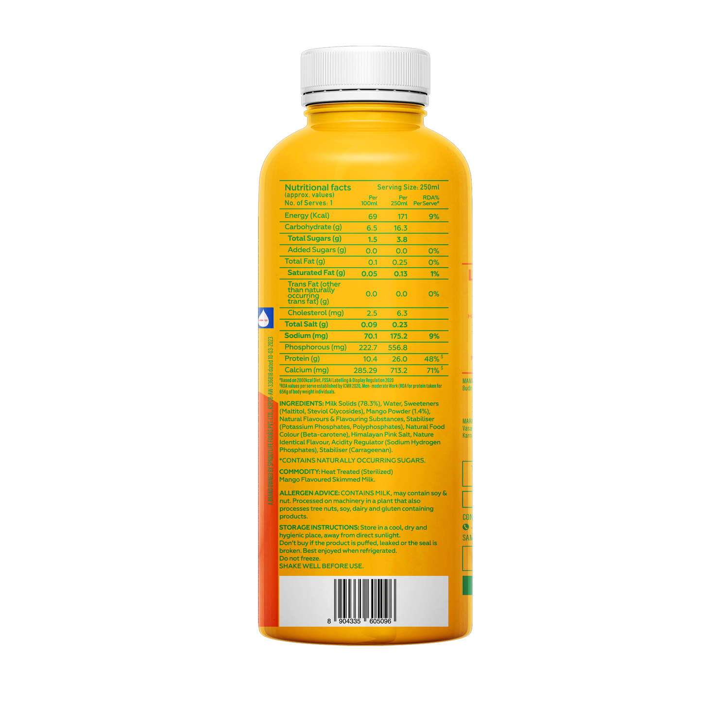 26g Protein Shake Mango Rizz - 250ml/bottle