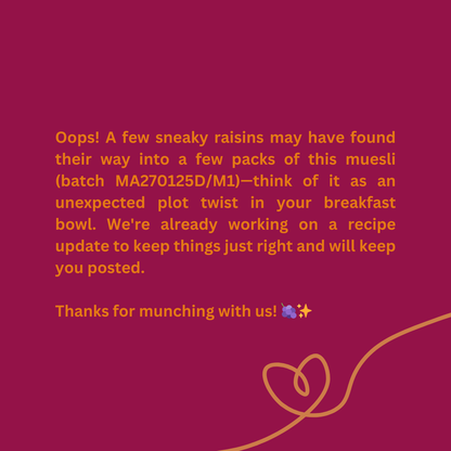 No Added Sugar Muesli 700g