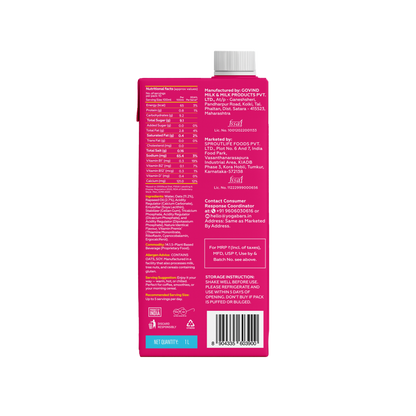 Oat Milk Unsweetened 1L