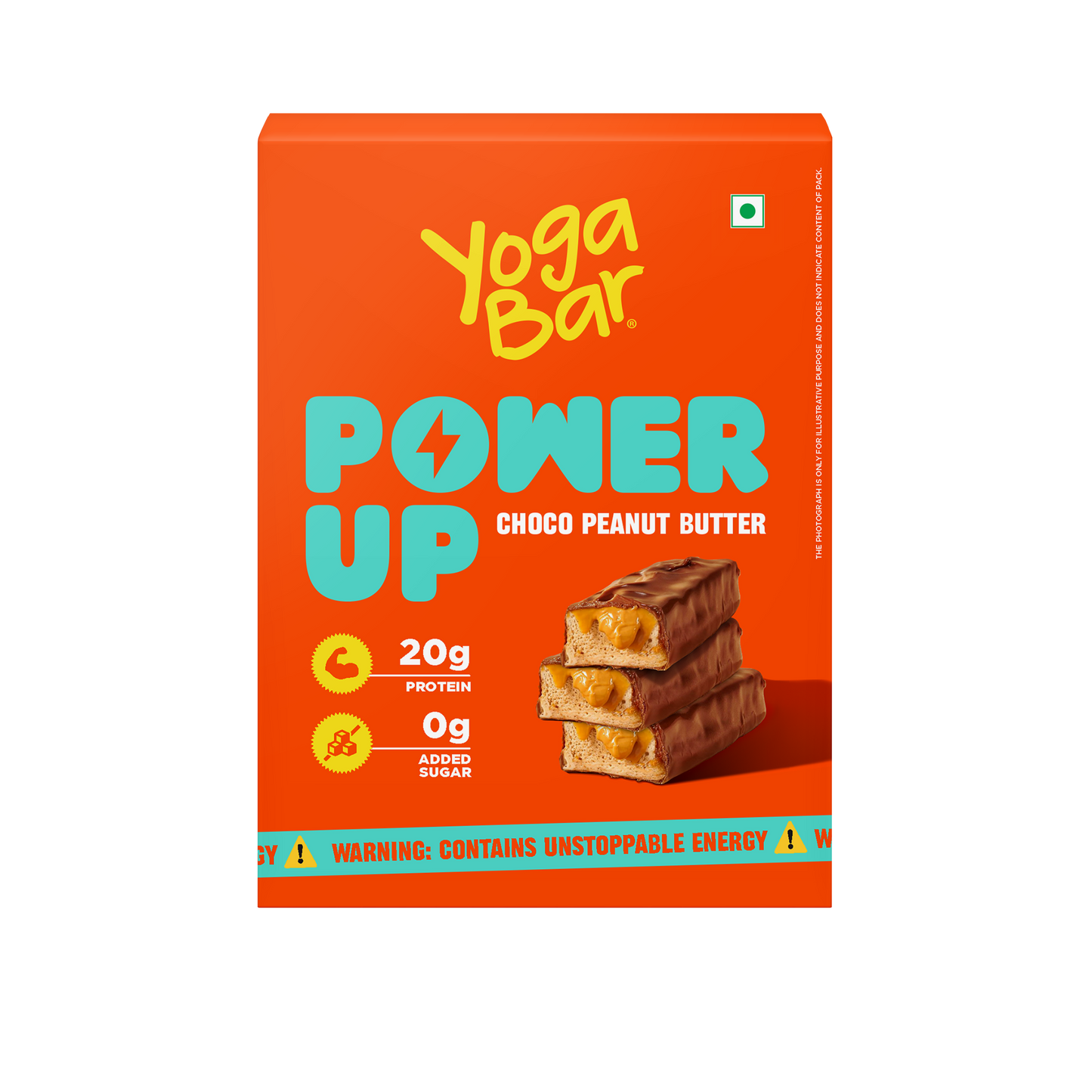 Power Up Choco Peanut Butter 20g Protein Bars - Pack of 5