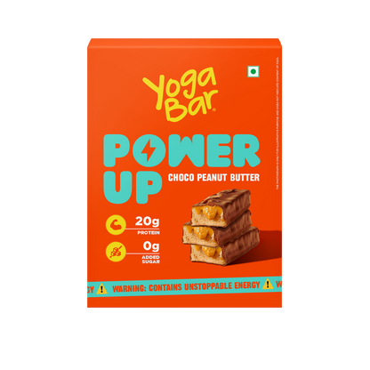Power Up Choco Peanut Butter 20g Protein Bars - Pack of 5