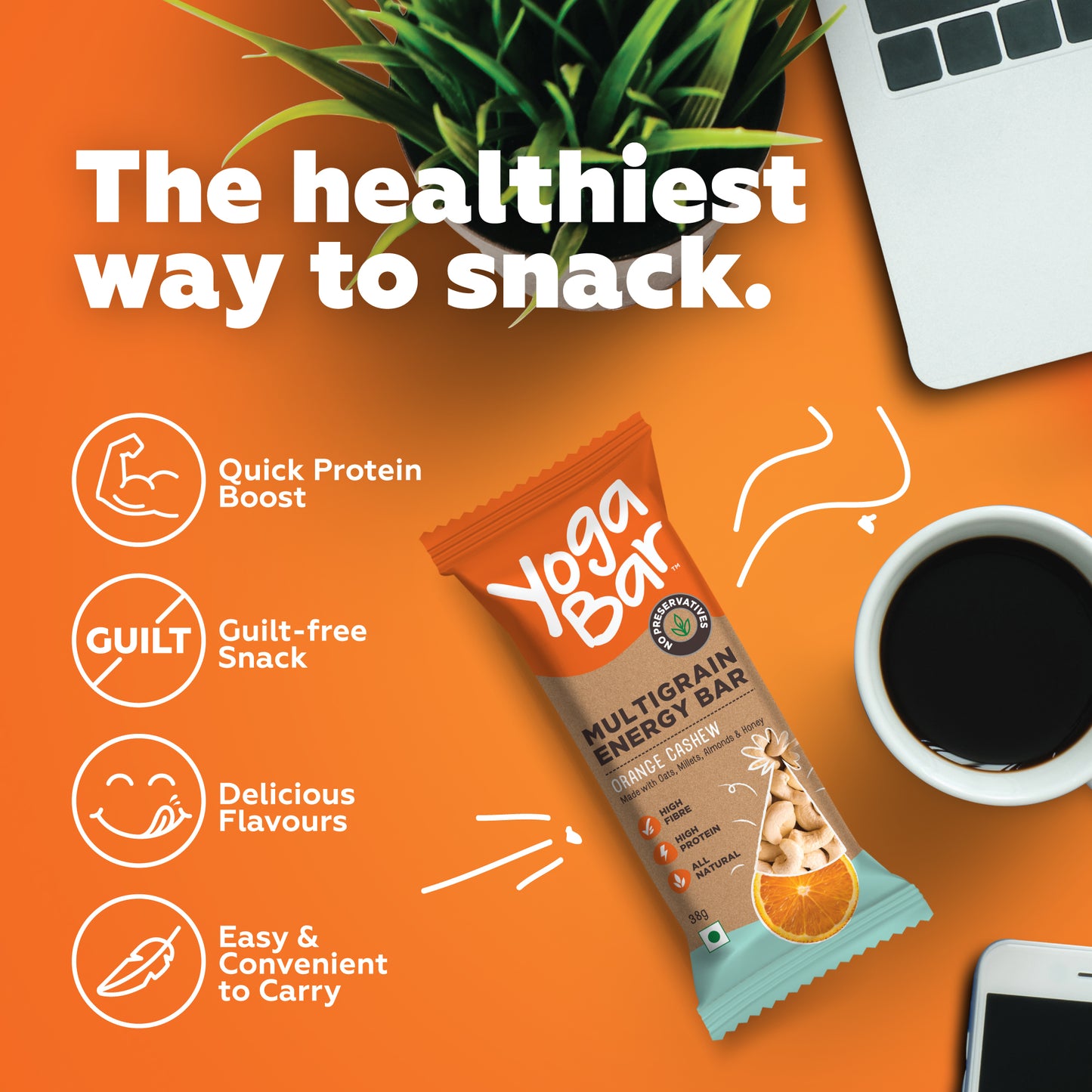 Cashew Orange Energy Bar