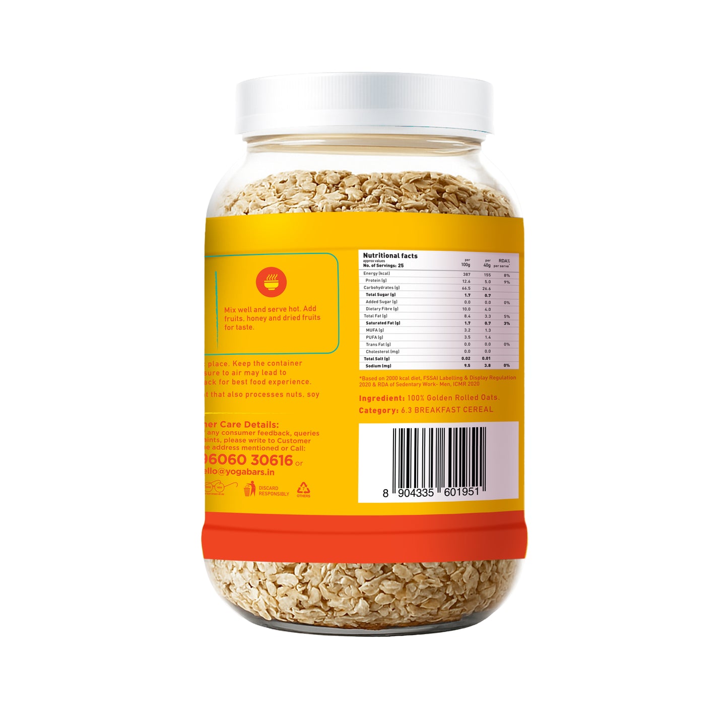 100% Rolled Oats 1kg