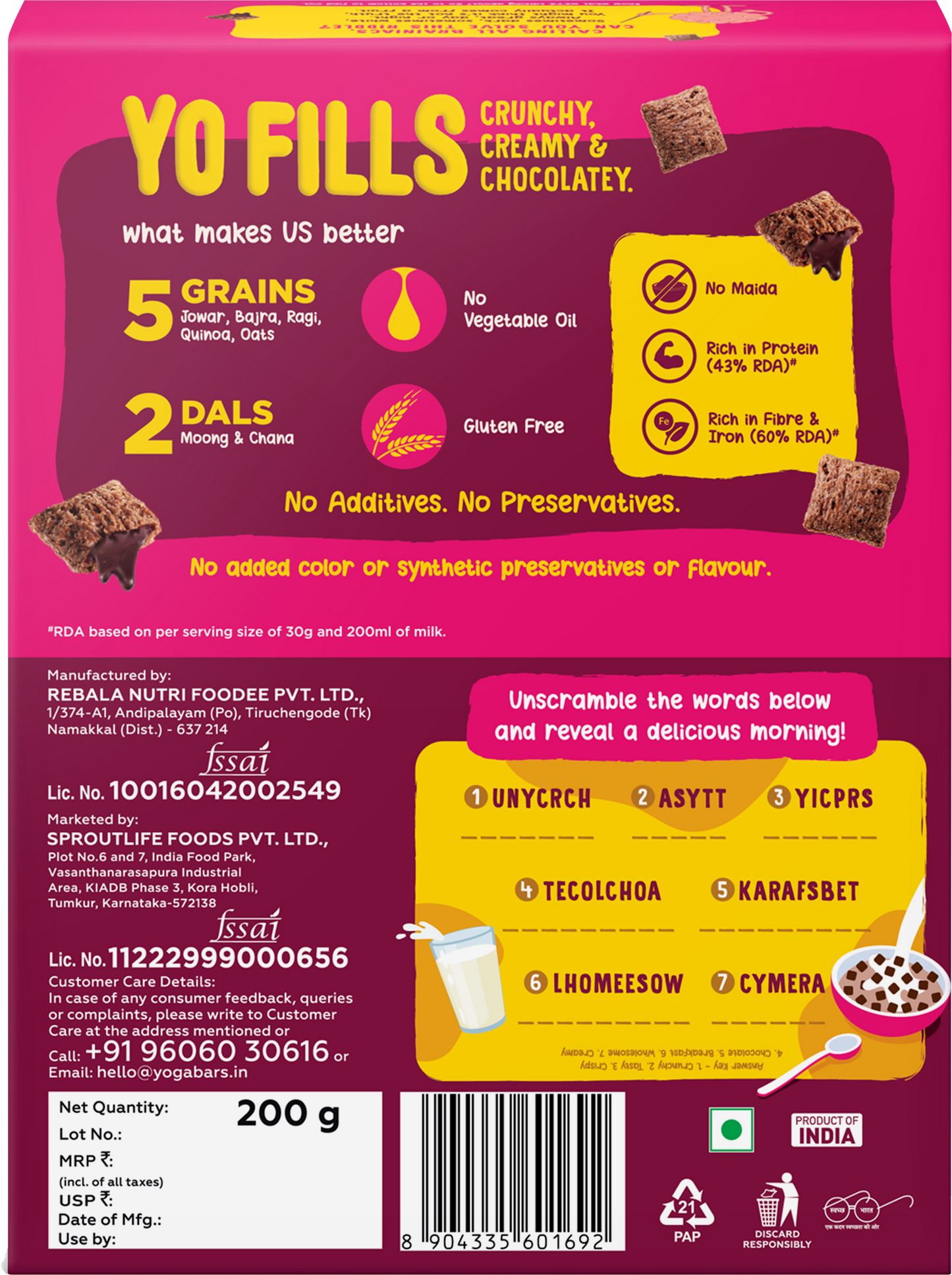 Yofills, 345g
