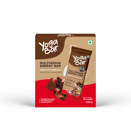 Chocolate Chunk Nut Energy Bars (Pack of 10) 350g