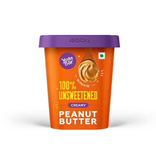 Creamy 100% Unsweetened Peanut Butter 400g