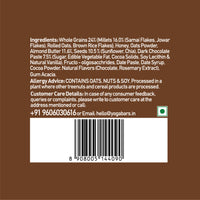 Detailed view of Yoga Bar Chocolate Chunk Nut ingredients list, allergen warnings, and customer care details.