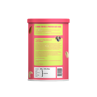 Back of pack label for Yoga Bar Protein Date Minis Classic flavor showing the product story, brand background, and net weight of 200g.