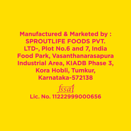 Yoga Bar official FSSAI license number and manufacturing details by Sproutlife Foods Pvt Ltd