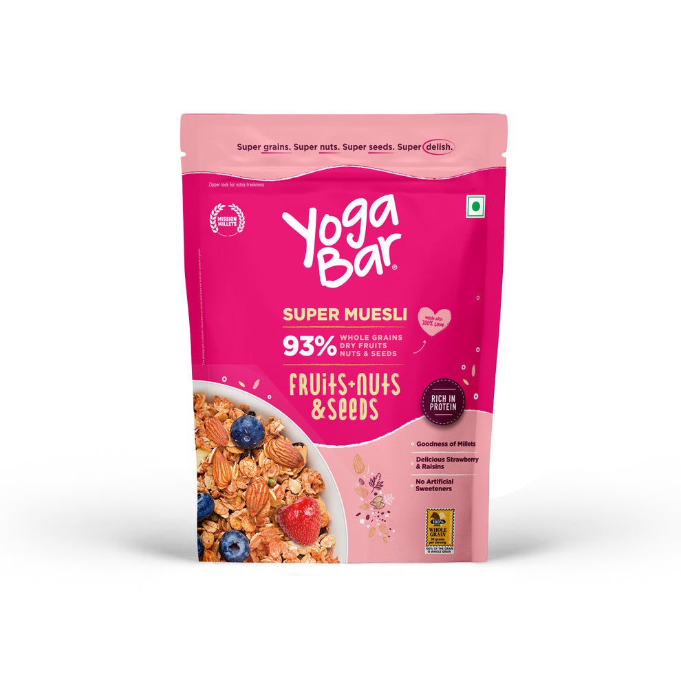 Yogabar Fruits Nuts & Seeds Muesli 400 Gm
